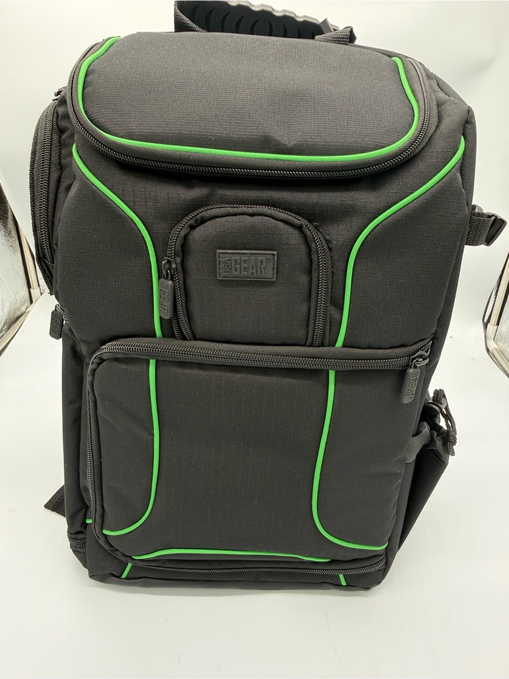 USA Gear Black and Green Magic the gathering backpack